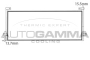 107680 Kondenzátor klimatizácie AUTOGAMMA