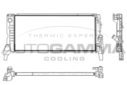 107838 Chladič motora AUTOGAMMA