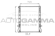 400088 Chladič motora AUTOGAMMA