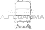 400810 Chladič motora AUTOGAMMA