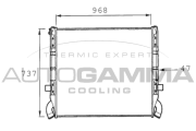 401068 Chladič motora AUTOGAMMA
