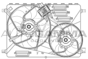 GA200961 Ventilátor chladenia motora AUTOGAMMA