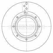 BBD32595 Brzdový kotúč BORG & BECK