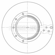 BBD32619 Brzdový kotúč BORG & BECK