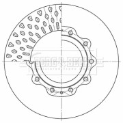 BBD32654 Brzdový kotúč BORG & BECK