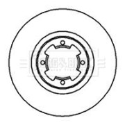 BBD4014 Brzdový kotúč BORG & BECK