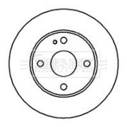 BBD4051 Brzdový kotúč BORG & BECK
