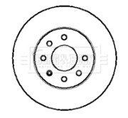 BBD4139 Brzdový kotúč BORG & BECK
