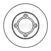 BBD4143 Brzdový kotúč BORG & BECK