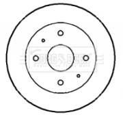 BBD4145 Brzdový kotúč BORG & BECK
