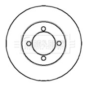 BBD4177 Brzdový kotúč BORG & BECK