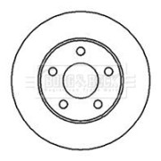BBD4178 Brzdový kotúč BORG & BECK