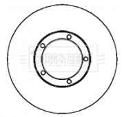 BBD4341 Brzdový kotúč BORG & BECK