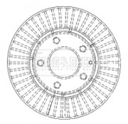 BBD4483 Brzdový kotúč BORG & BECK
