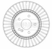 BBD4493 Brzdový kotúč BORG & BECK