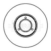 BBD4505 Brzdový kotúč BORG & BECK
