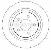 BBD4522 Brzdový kotúč BORG & BECK