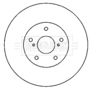 BBD4805 Brzdový kotúč BORG & BECK
