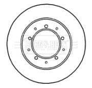 BBD4812 Brzdový kotúč BORG & BECK