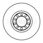 BBD4827 Brzdový kotúč BORG & BECK
