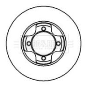 BBD4901 Brzdový kotúč BORG & BECK