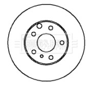 BBD4966 Brzdový kotúč BORG & BECK