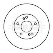 BBD5015 Brzdový kotúč BORG & BECK