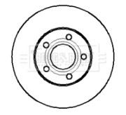 BBD5023 Brzdový kotúč BORG & BECK