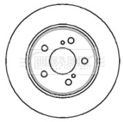 BBD5055 Brzdový kotúč BORG & BECK