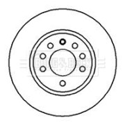 BBD5058 Brzdový kotúč BORG & BECK