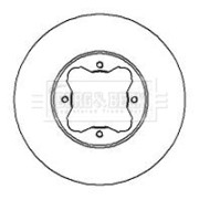 BBD5070 Brzdový kotúč BORG & BECK