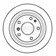 BBD5075 Brzdový kotúč BORG & BECK
