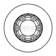 BBD5098 Brzdový kotúč BORG & BECK