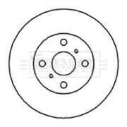 BBD5104 Brzdový kotúč BORG & BECK