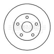 BBD5107 Brzdový kotúč BORG & BECK