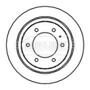 BBD5115 Brzdový kotúč BORG & BECK