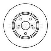 BBD5124 Brzdový kotúč BORG & BECK