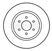 BBD5145 Brzdový kotúč BORG & BECK