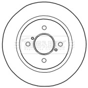 BBD5171 Brzdový kotúč BORG & BECK