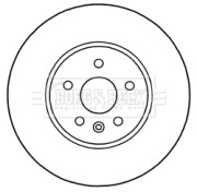 BBD5314 Brzdový kotúč BORG & BECK