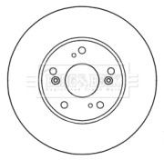 BBD5319 Brzdový kotúč BORG & BECK