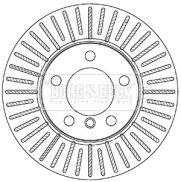 BBD5337 Brzdový kotúč BORG & BECK