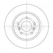 BBD5367 Brzdový kotúč BORG & BECK