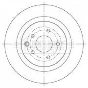 BBD5405 Brzdový kotúč BORG & BECK