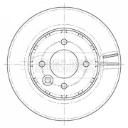 BBD5446 Brzdový kotúč BORG & BECK