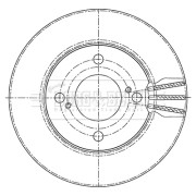 BBD5449 Brzdový kotúč BORG & BECK