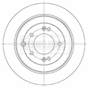 BBD5486 Brzdový kotúč BORG & BECK