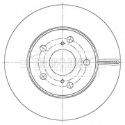 BBD5487 Brzdový kotúč BORG & BECK