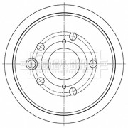 BBD5490 Brzdový kotúč BORG & BECK