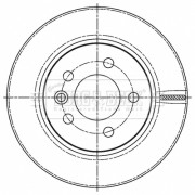 BBD5509 Brzdový kotúč BORG & BECK
